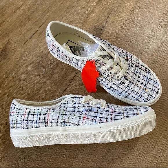 Vans Shoes - Vans Tweed Low Top Sneakers Multicolor cream white